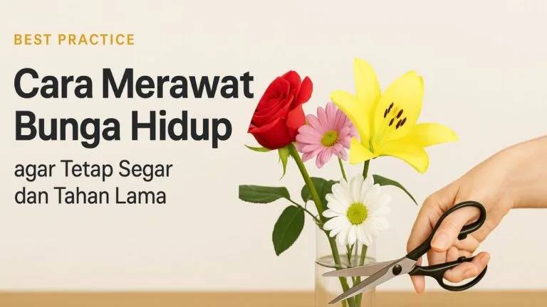 BEST PRACTICE!! Cara Merawat Bunga Hidup agar Tetap Segar dan Tahan Lama