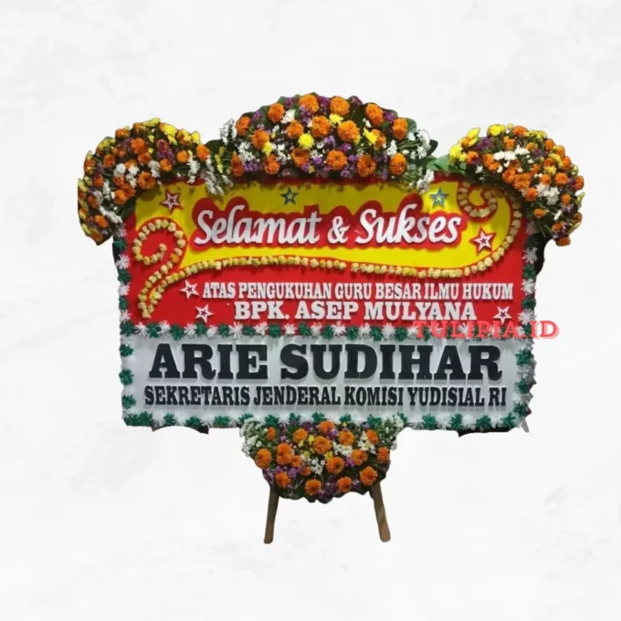 rangkaian bunga ucapan selamat komisi yudisial RI