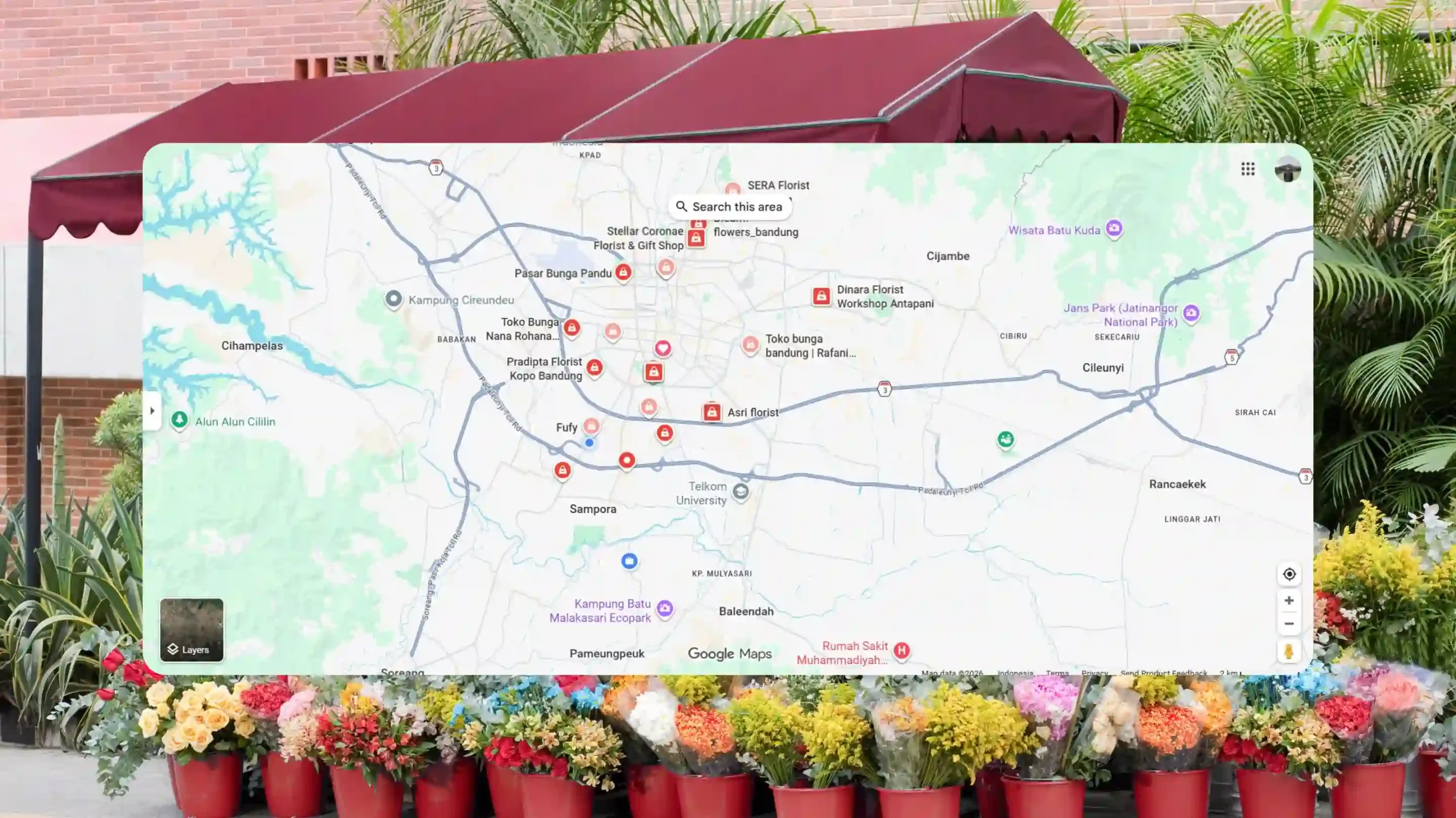 toko bunga bandung terdekat